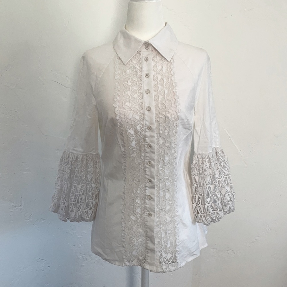 CaiherineMalandrino white woman’s blouse .